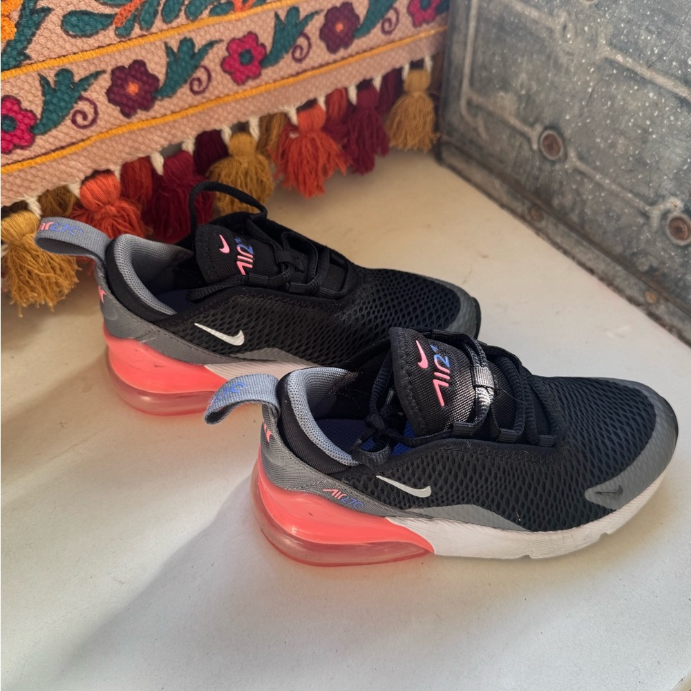 Nike Kids Black and Pink Sneakers